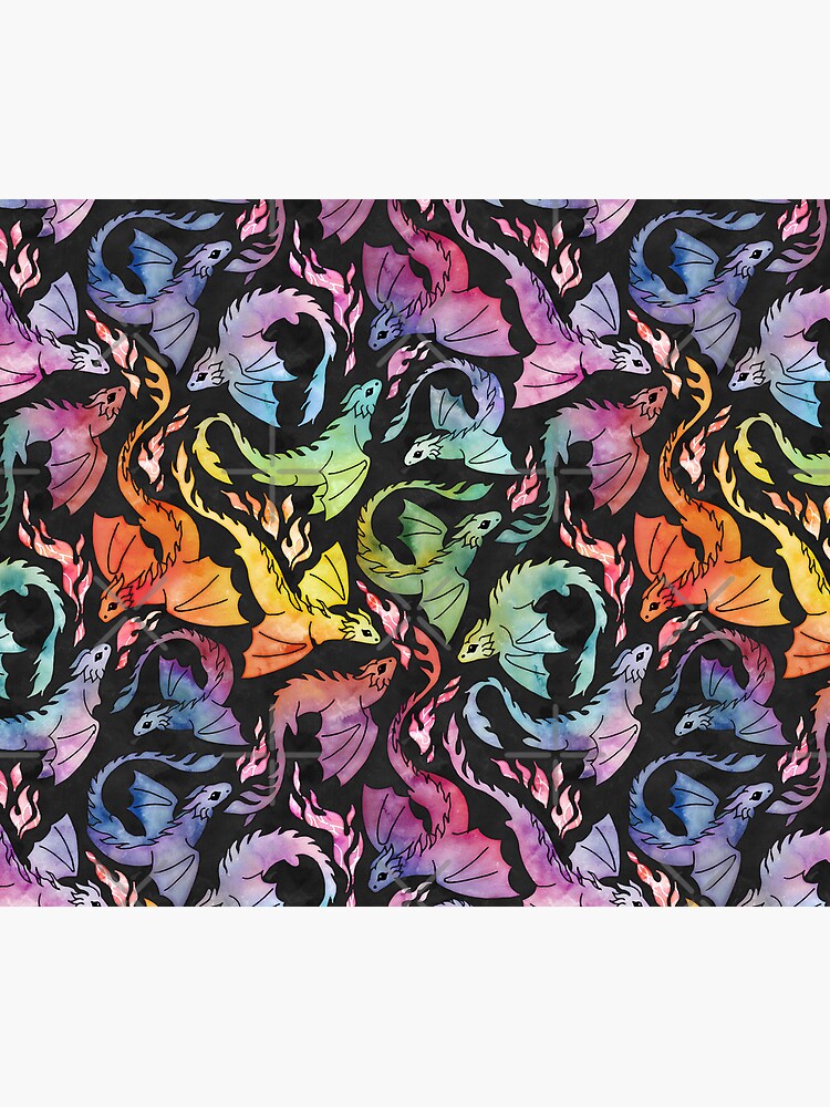Dragon fire dark rainbow by adenaJ