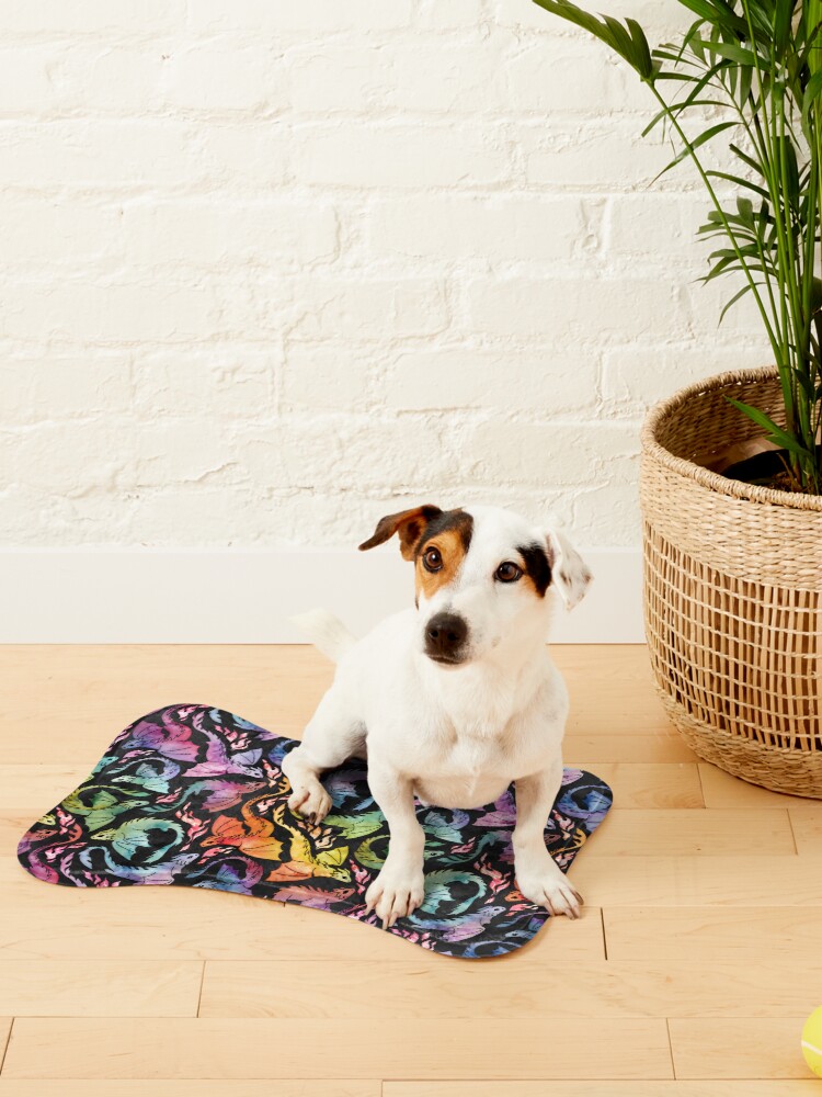 Alternate view of Dragon fire dark rainbow Pet Mat