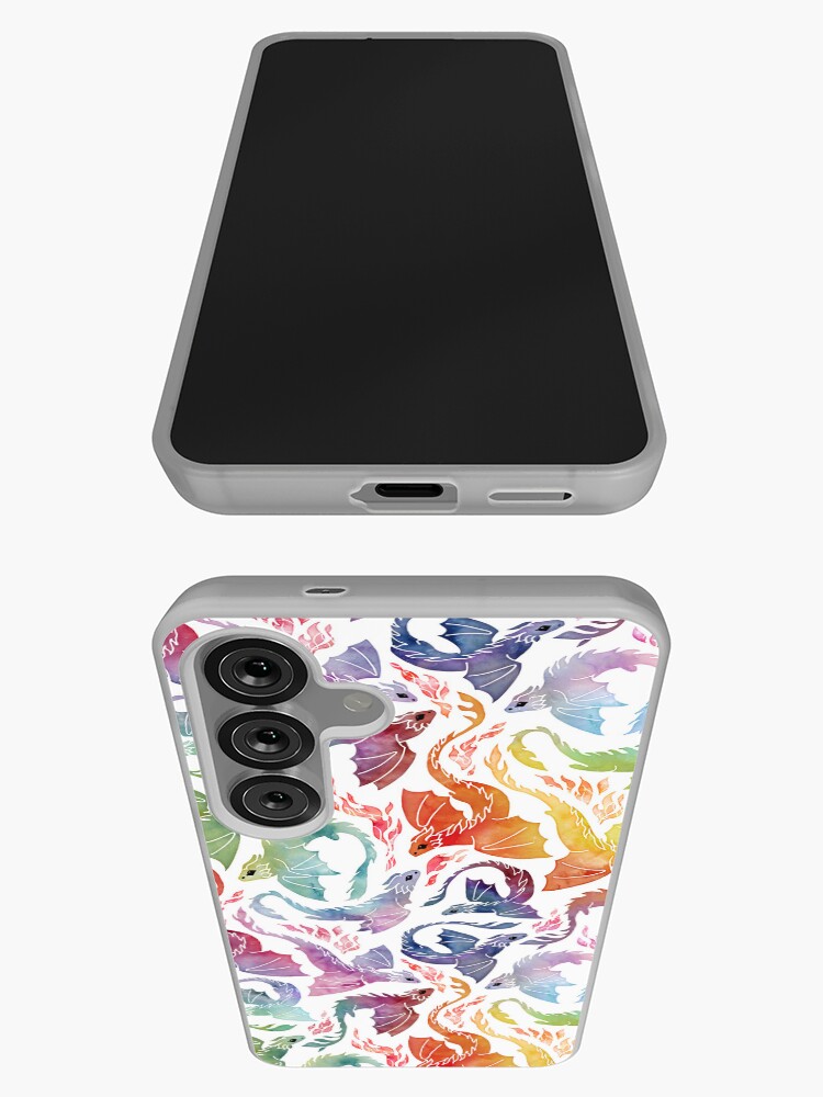 Thumbnail 3 of 4, Samsung Galaxy Phone Case, Dragon fire rainbow designed and sold by adenaJ.