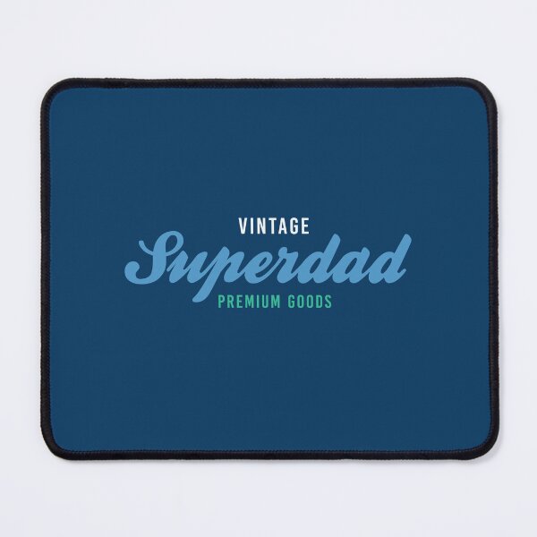 Item preview, Vintage SuperDad Premium Goods (Blue, Green & White) designed and sold by Pococino.
