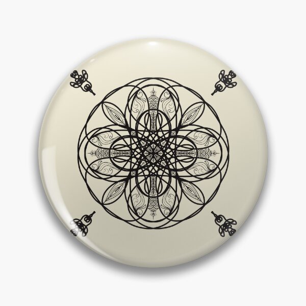 Item preview, Black Line Mandala Element Art, Rupa-Mandala Earth, Water, Air, Fire, The four elements of nature. designed and sold by PalinoColour.