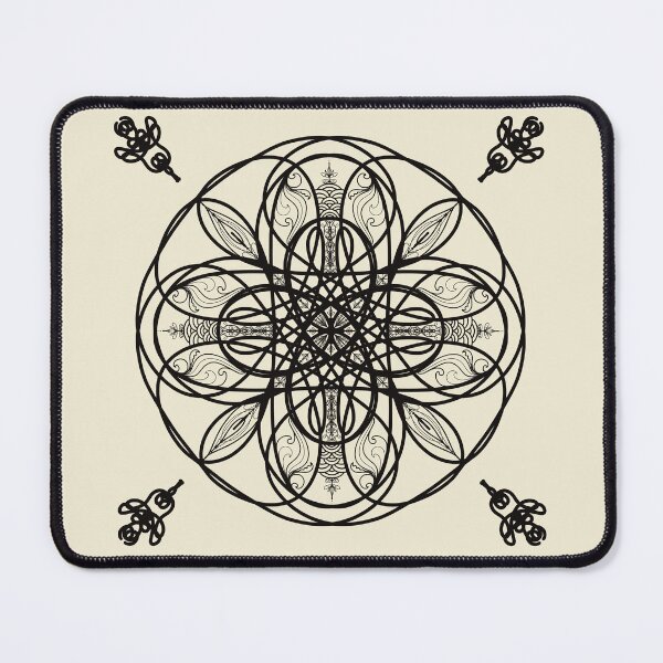 Item preview, Black Line Mandala Element Art, Rupa-Mandala Earth, Water, Air, Fire, The four elements of nature. designed and sold by PalinoColour.