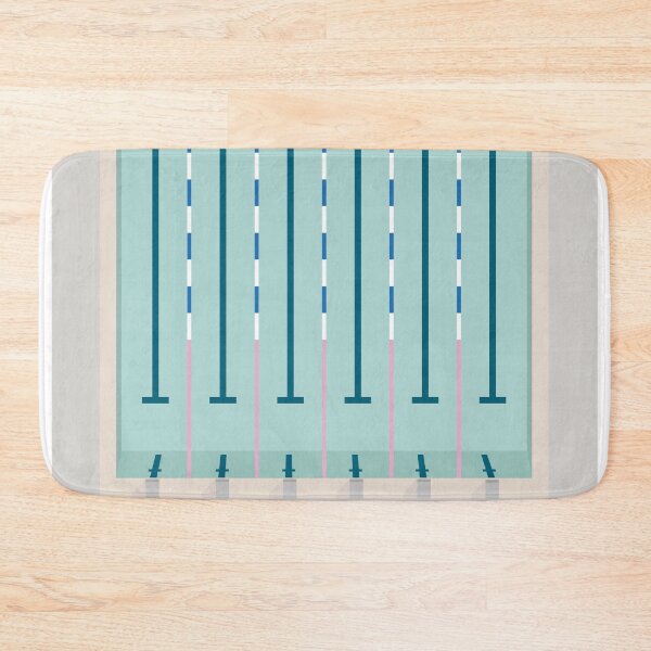 Item preview, Minimalist shape graphics - retro and vintage graphic design. swimming pool design. designed and sold by Boogosh.