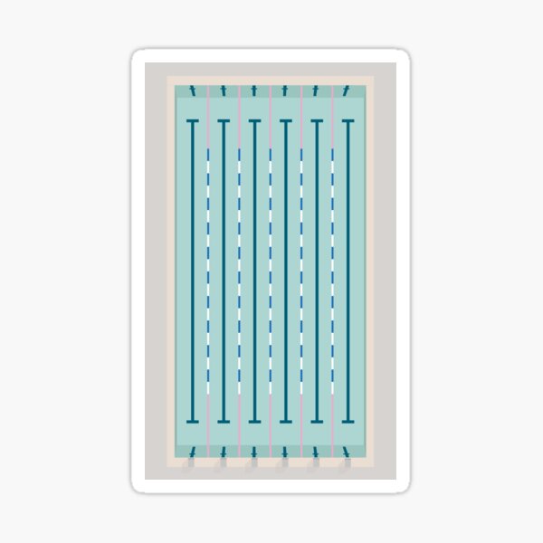 Item preview, Minimalist shape graphics - retro and vintage graphic design. swimming pool design. designed and sold by Boogosh.