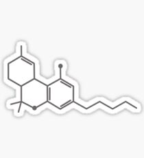 THC Molecule Sticker