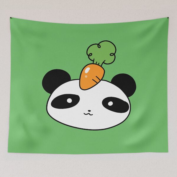 Item preview, Carrot Panda Face designed and sold by SaradaBoru.