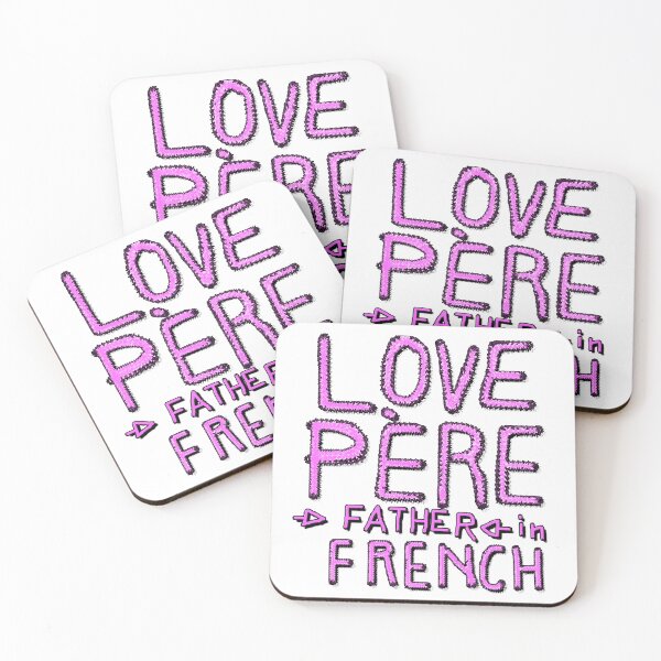 Item preview, LOVE PÈRE, FATHER IN FRENCH 1 designed and sold by ILA-DODO.