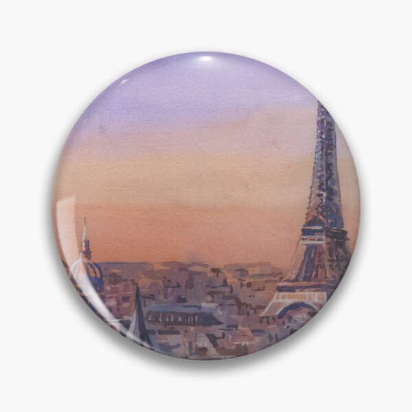 Item preview, Watercolor painting Eiffel Tower Paris, France artwork designed and sold by rfoxphoto.