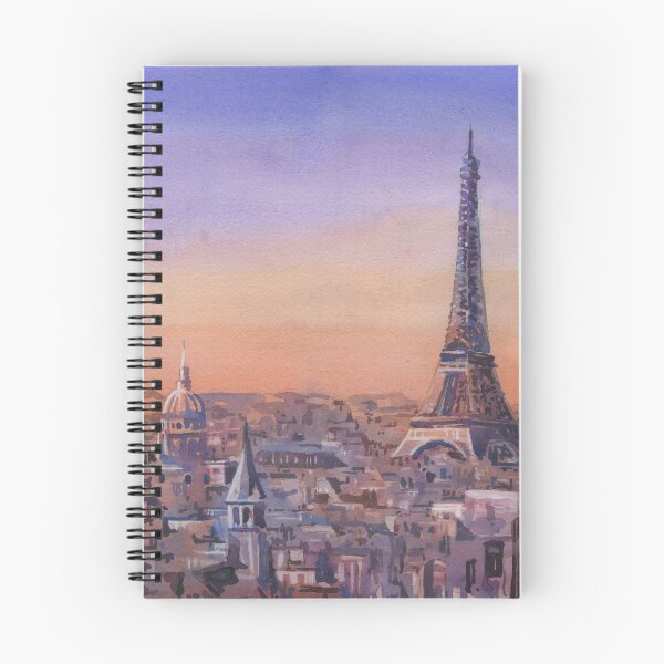 Item preview, Watercolor painting Eiffel Tower Paris, France artwork designed and sold by rfoxphoto.