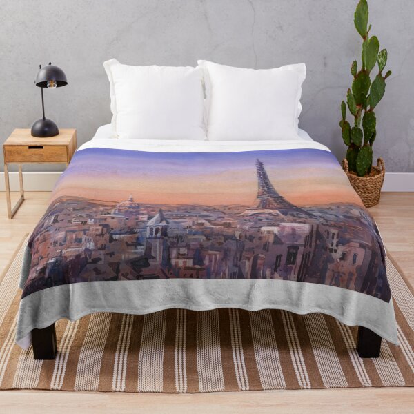 Item preview, Watercolor painting Eiffel Tower Paris, France artwork designed and sold by rfoxphoto.