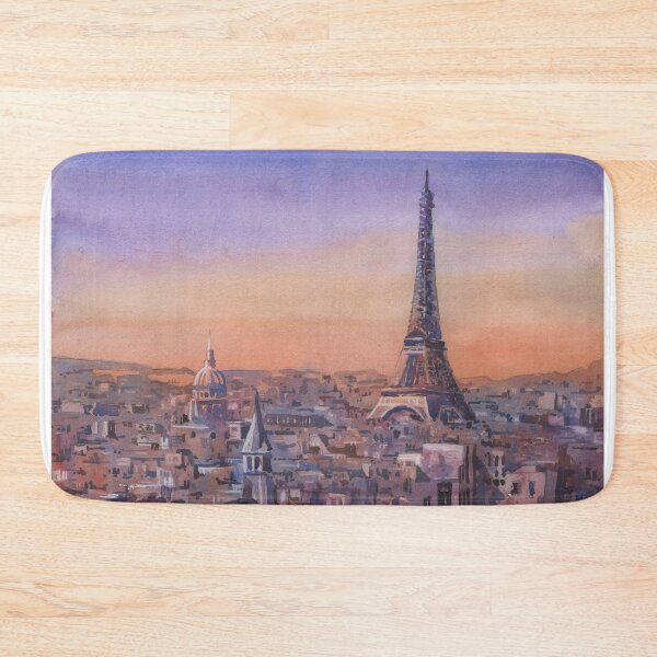 Item preview, Watercolor painting Eiffel Tower Paris, France artwork designed and sold by rfoxphoto.