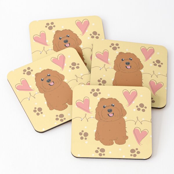 Item preview, LOVE Red Havanese Dog designed and sold by Lulupainting.