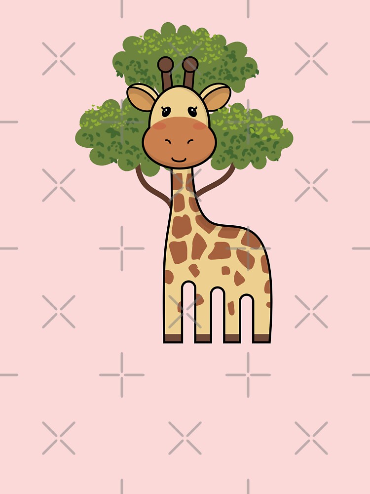 Letter M Monogram Child Safari Animals Giraffe T-Shirt