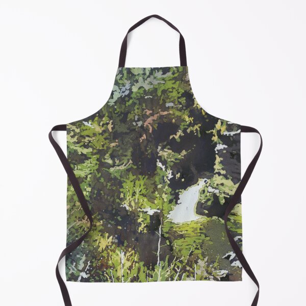 Item preview, Linville Falls in the Blue Ridge moutains- North Carolina. Watercolor painting Linville Falls designed and sold by rfoxphoto.