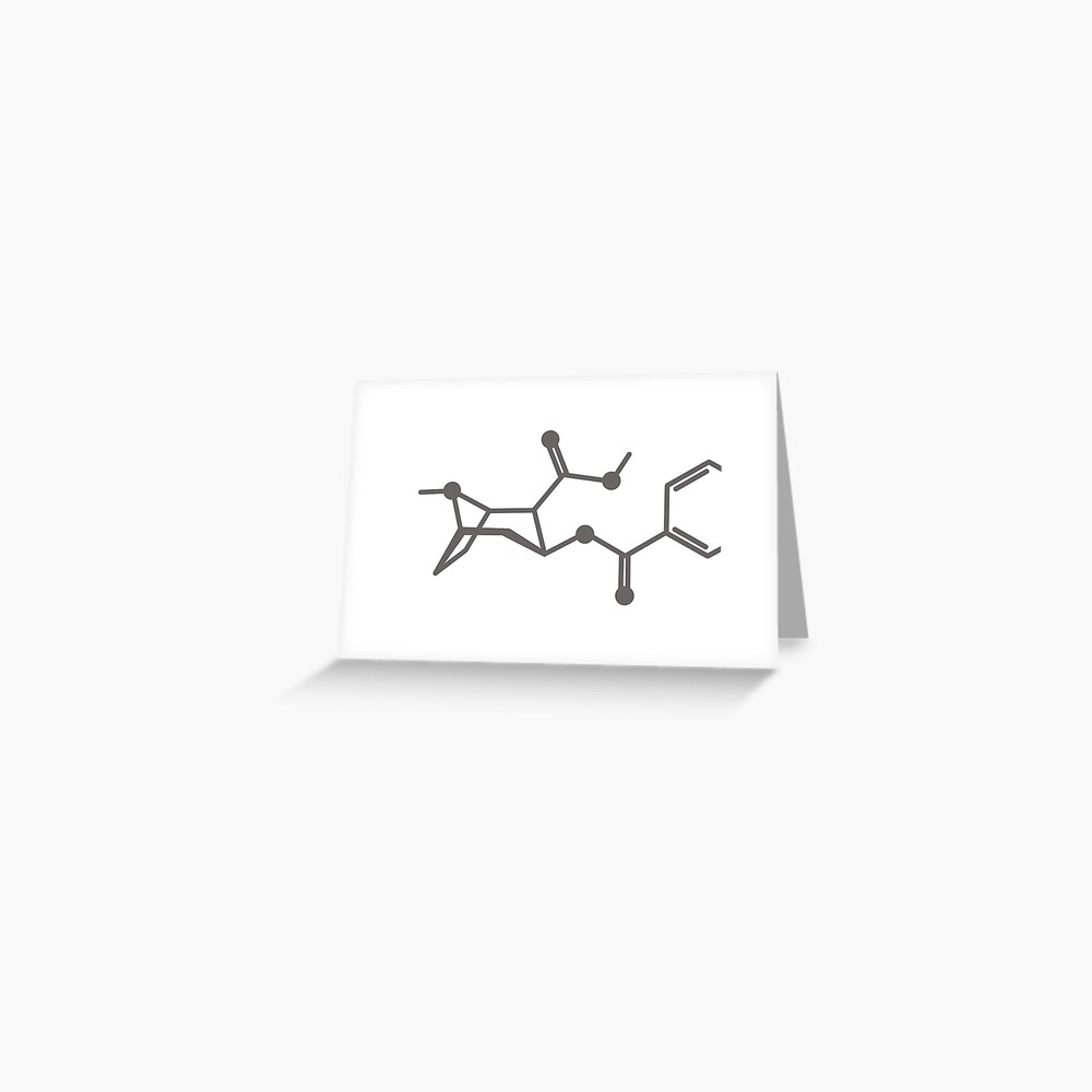 "cocaine molecule " greeting cardhannersgab redbubble