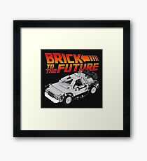 Brick To The Future Framed Print