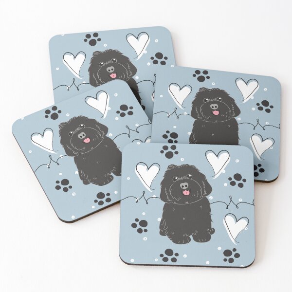 Item preview, LOVE Black Havanese Dog designed and sold by Lulupainting.