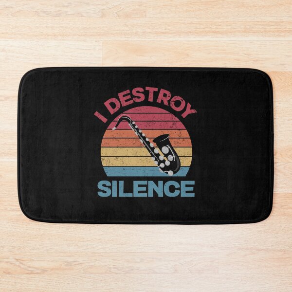 Item preview, Bass Clarinet Clarinetist Clarinet Player I Destroy Silence designed and sold by ShopTheStyle.