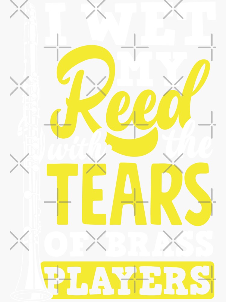 "Bass Player Brass Players Pun" Sticker