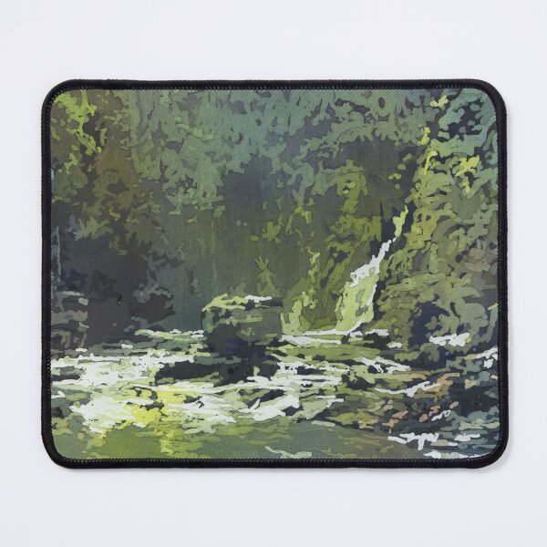 Item preview, Linville Falls in the Blue Ridge moutains- North Carolina.  Watercolor painting designed and sold by rfoxphoto.