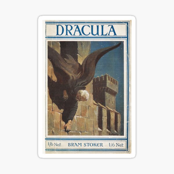 Item preview, Dracula Bram Stoker vintage book cover designed and sold by Vintage Designs +.