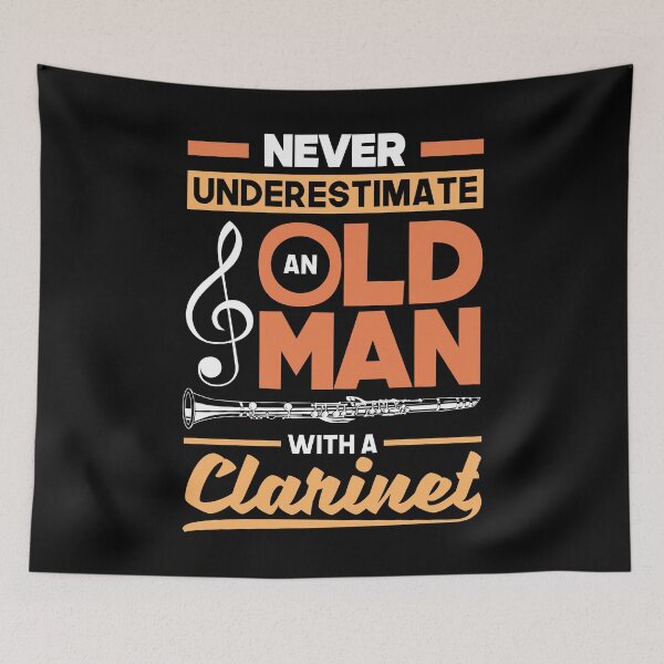 Item preview, Bass Clarinet Clarinetist Clarinet Player Old Man designed and sold by ShopTheStyle.