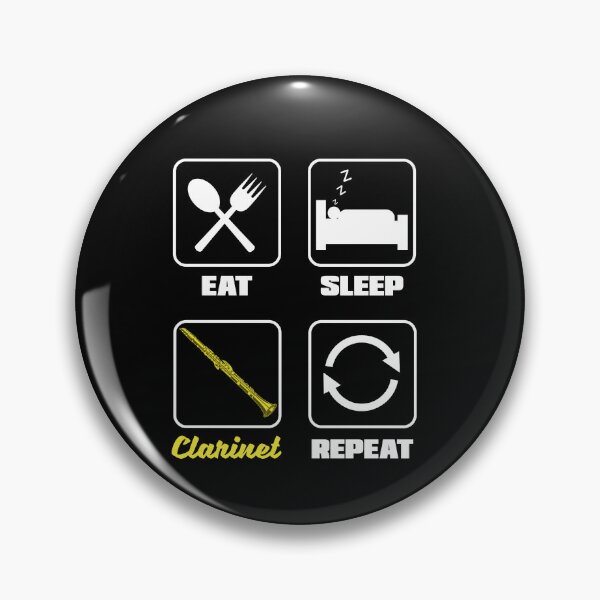 Item preview, Bass Clarinet Clarinetist Clarinet Player Eat Sleep Repeat designed and sold by ShopTheStyle.