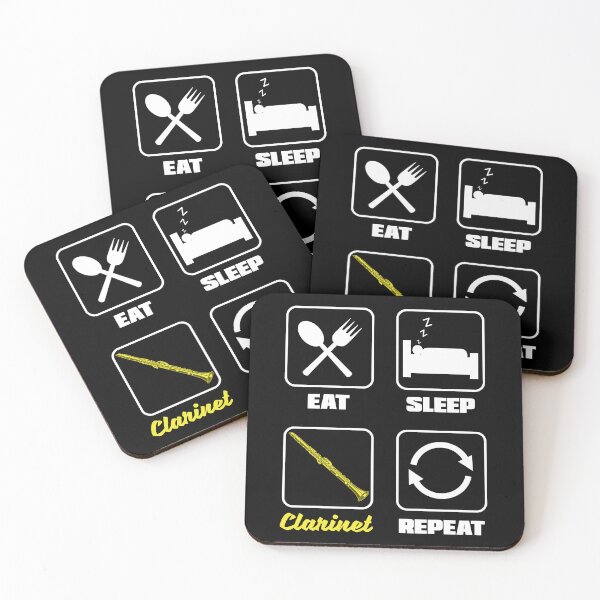 Item preview, Bass Clarinet Clarinetist Clarinet Player Eat Sleep Repeat designed and sold by ShopTheStyle.