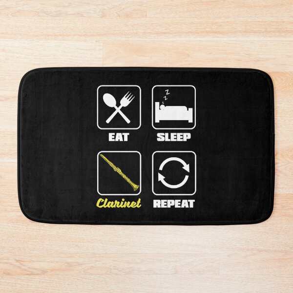 Item preview, Bass Clarinet Clarinetist Clarinet Player Eat Sleep Repeat designed and sold by ShopTheStyle.