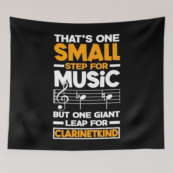 Item preview, Bass Clarinet Clarinetist Clarinet Player One Small Step Pun designed and sold by ShopTheStyle.
