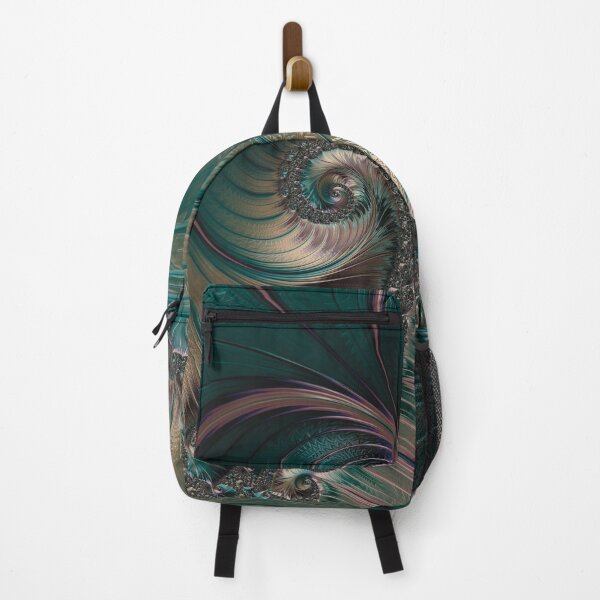 Item preview, Metallic Teal, Champagne & Pink Fractal Art designed and sold by Lucky-Town-Art.
