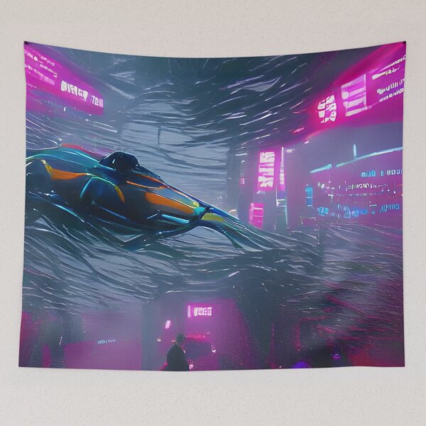 Item preview, Arte generado por IA, Exploración oceánica Cyberpunk designed and sold by ACC .
