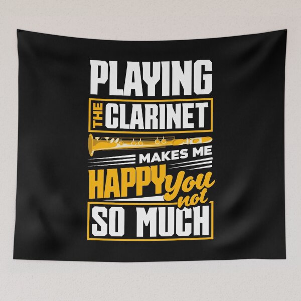 Item preview, Bass Clarinet Clarinetist Clarinet Player Makes Me Happy Pun designed and sold by ShopTheStyle.