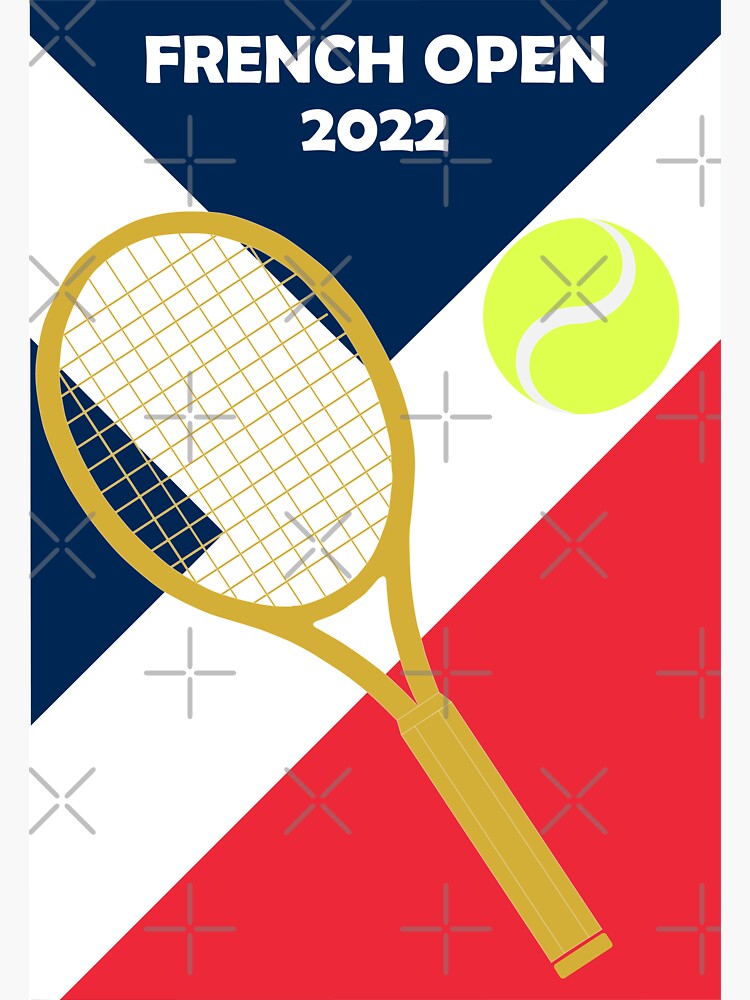 "Tennis 2022 French Open" Sticker by wahyuni Redbubble