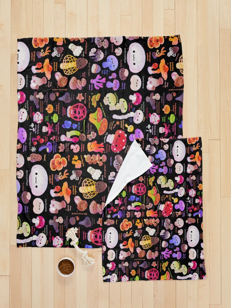 Alternate view of Mushroom - name Pet Blanket