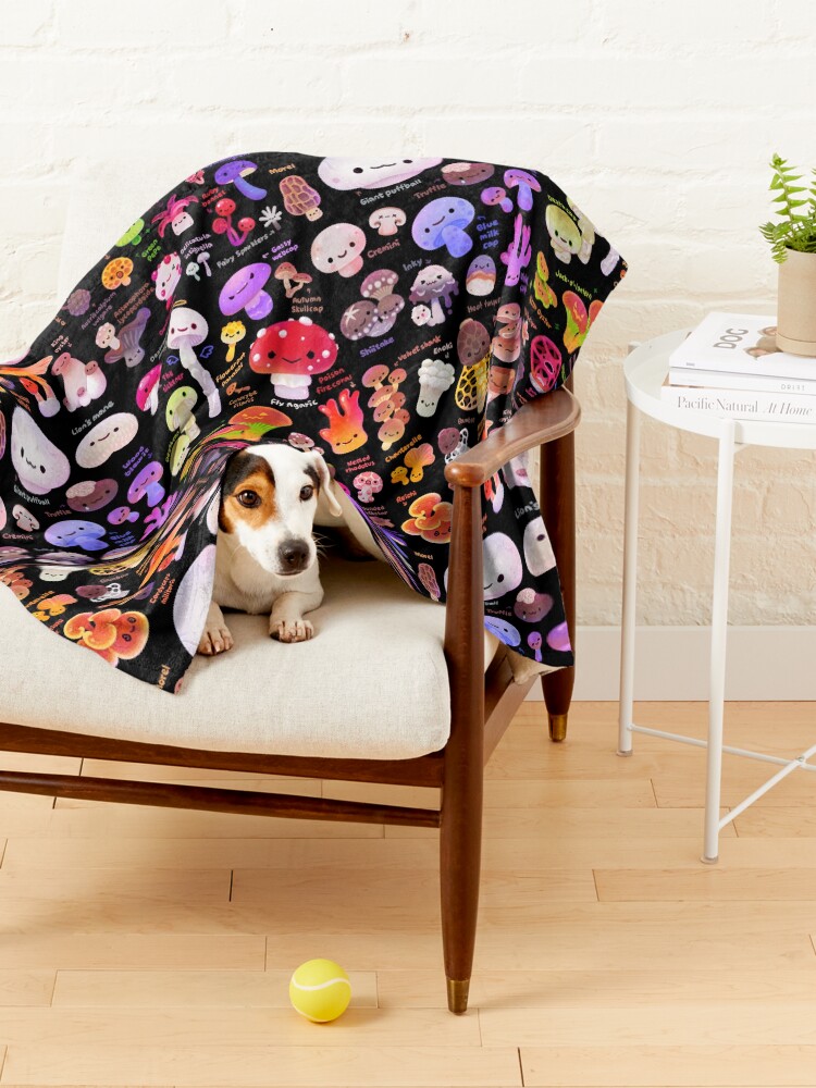 Alternate view of Mushroom - name Pet Blanket