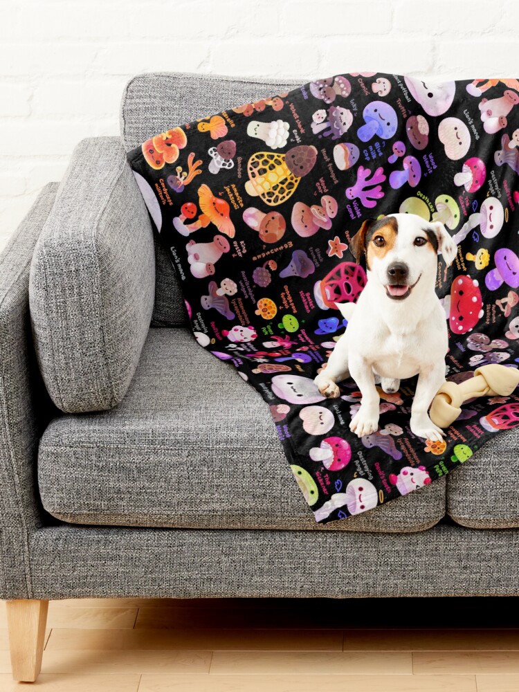 Alternate view of Mushroom - name Pet Blanket