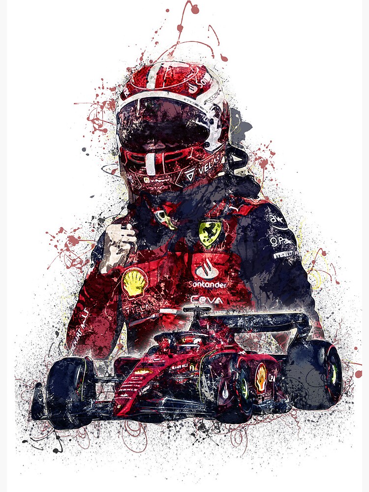Charles Leclerc Pop Art, F1, Ferrari, Picture, Silverstone Art Board  Print for Sale by jcprintsuk