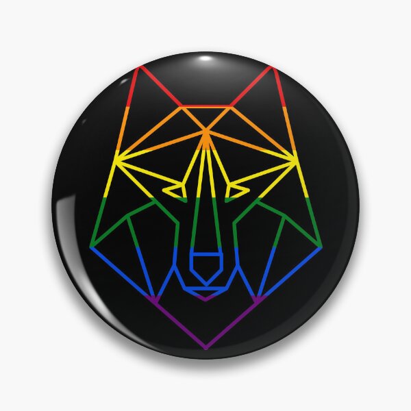 Item preview, LGBTQ+ Geometric Wolf Pride Flag designed and sold by MMwolfdogden.