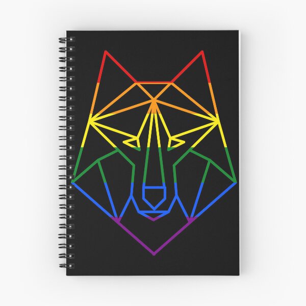 Item preview, LGBTQ+ Geometric Wolf Pride Flag designed and sold by MMwolfdogden.