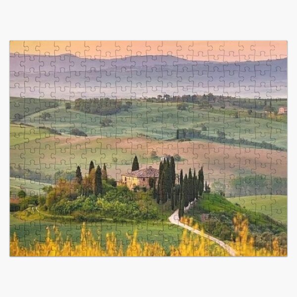 48-Piece Jigsaws Gift Pair of Jigsaw Puzzles of TOSCANA Italy Finished Size: 15 x 10cm 6 x 4 Rural Scenes Travel Momento Tuscany