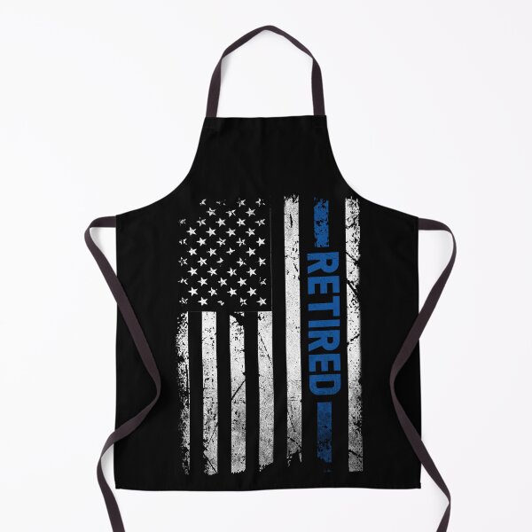 Item preview, Retired Police Officer Blue Line Flag Retirement designed and sold by Stephen-Rotter.