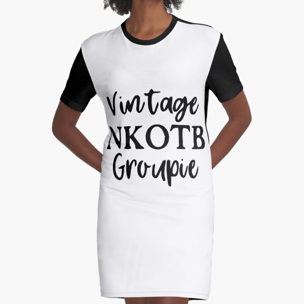vintage nkotb groupie great gift for fans Graphic T-Shirt Dress