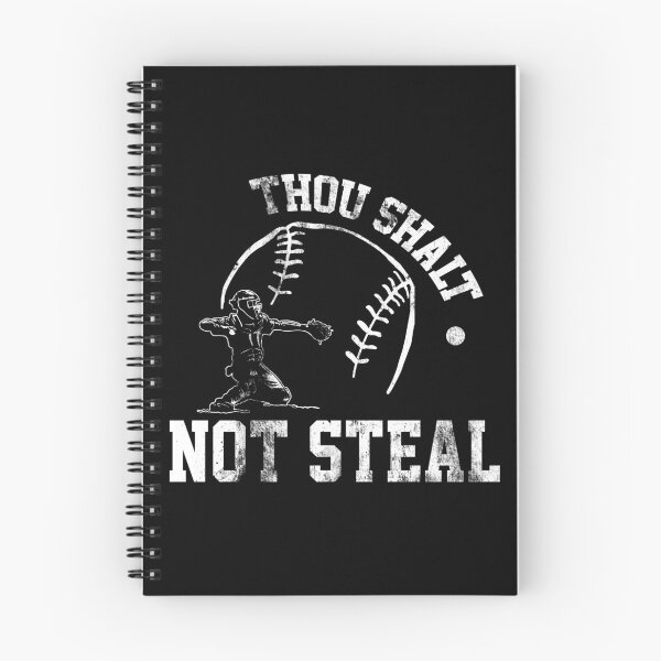 Item preview, Baseball Catcher Thou Shalt Not Steal Religious Jesus designed and sold by Stephen-Rotter.