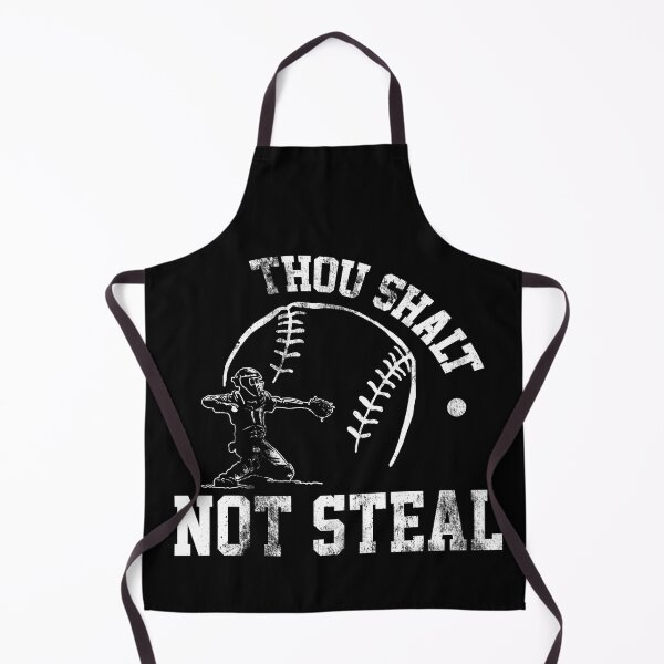 Item preview, Baseball Catcher Thou Shalt Not Steal Religious Jesus designed and sold by Stephen-Rotter.