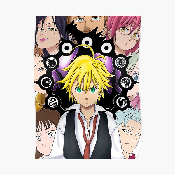 Meliodas Anime Aesthetic Posters for Sale | Redbubble