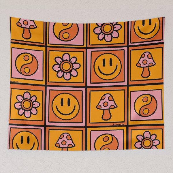 Item preview, Vintage Granny Square Print designed and sold by doodlebymeg.