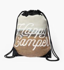 HAPPY CAMPER Drawstring Bag