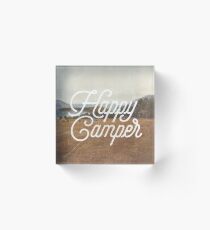 HAPPY CAMPER Acrylic Block