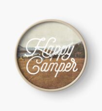 HAPPY CAMPER Clock